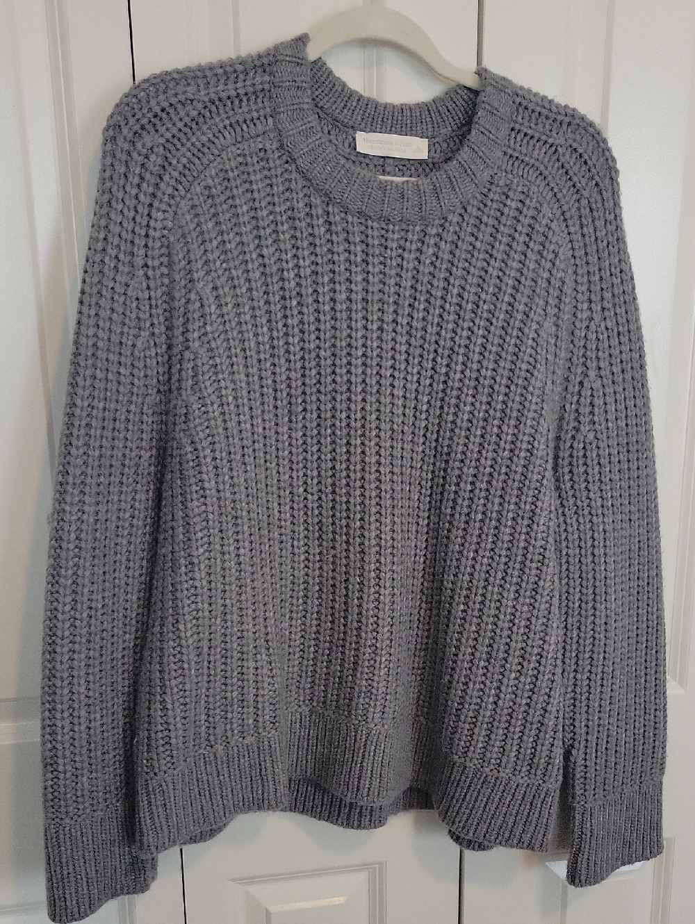 Abercrombie Knit Crewneck Sweater - Gray